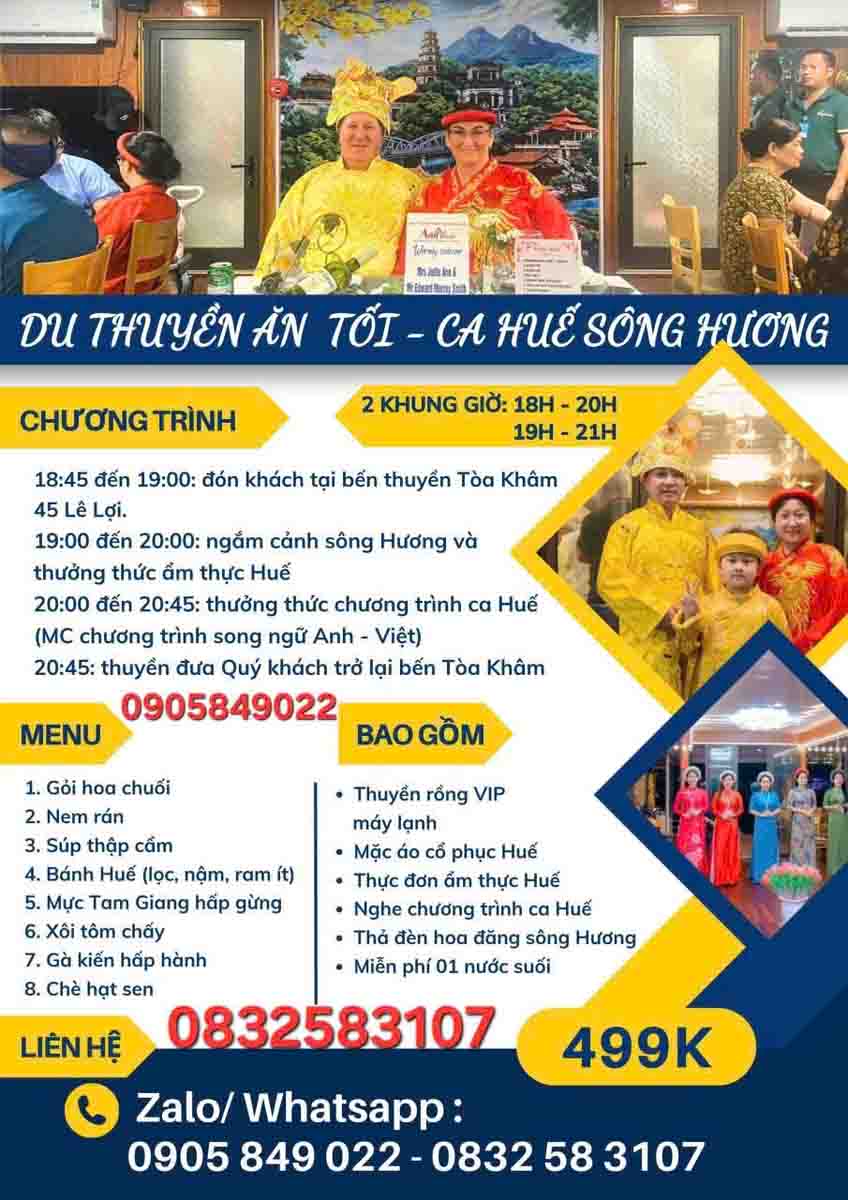 Ảnh 5 - Tour Thuyền Rồng 90 Phút Huế – Lịch Hẹn Chủ Động, Đặt Chỗ Thuận Tiện